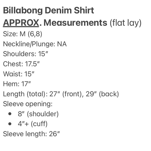 Billabong Denim Shirt with Lace - Picture 15 of 15